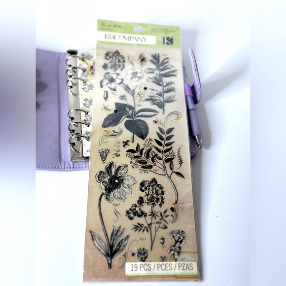 Hand Crafted Journal/ Planner/ Junk Journal - Handmade, Lavender Floral - Picture 8 of 8